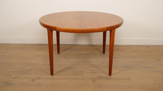 Image 1 of Tavolo da pranzo rotondo vintage | Teak | Allungabile | 120 - 220 cm