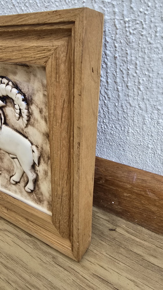 Piastrella zodiacale in ceramica vintage fatta a mano "Capricorno" di Jac. Bongaerts – Sculture, Wood (photo 6 of 10)