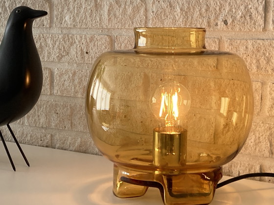 Image 1 of Vintage Design Glass Table Lamp