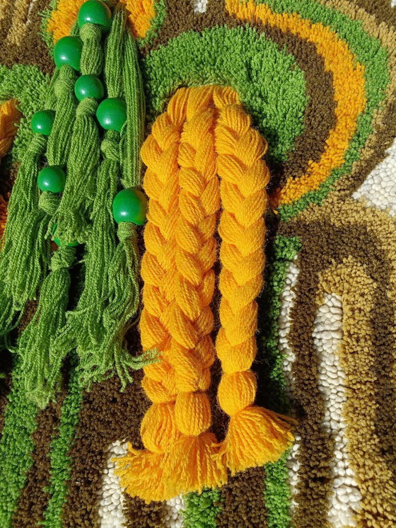 Image 1 of Arazzo psichedelico vintage anni '70 smyrna