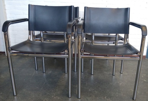 4x Bauhaus style chairs '70s