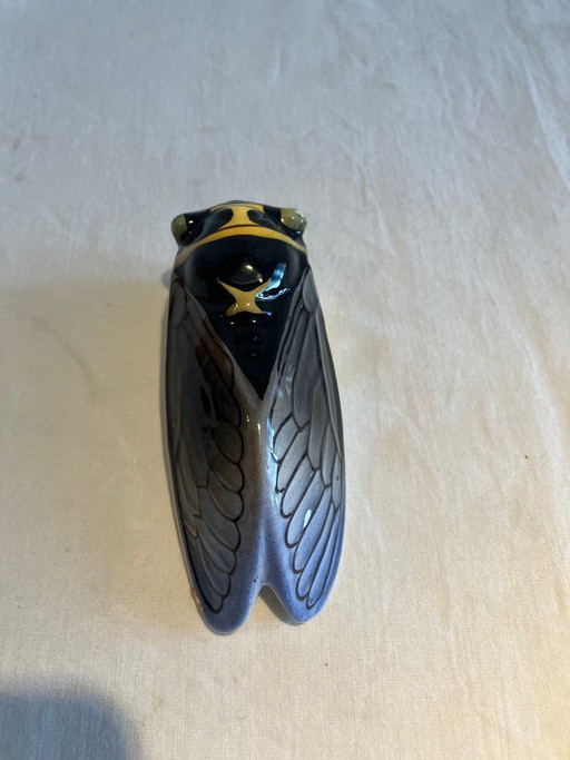 Vintage majolica wall vase – vazen, Ceramic (photo 2 of 11)