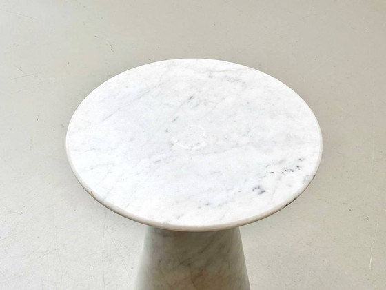 Image 1 of Tavolo rotondo in marmo di Carrara di Carlo Scarpa per Cattelan Italia, anni '70