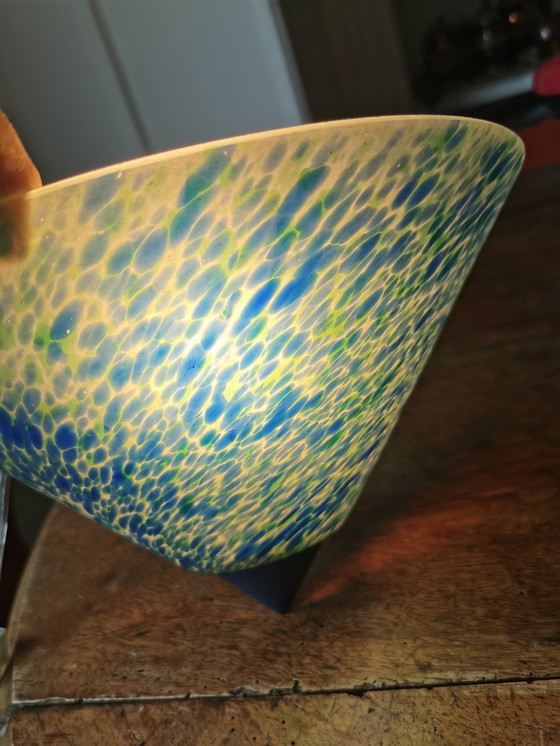 Image 1 of Vintage SCE France glazen wandlamp