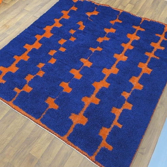 Image 1 of Marokkanischer Teppich aus Naturleinen, 200 x 200 cm