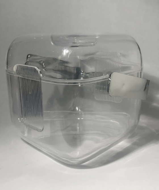 Image 1 of Iconico secchiello per il ghiaccio trasparente Guzzini degli anni '70.