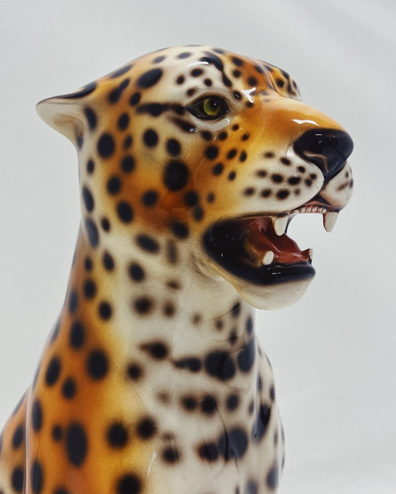 Image 1 of Leopard Sculpture Ceramic