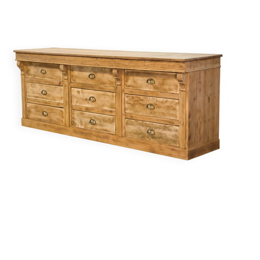 Craftsman's cabinet with 9 drawers from the 1950s.