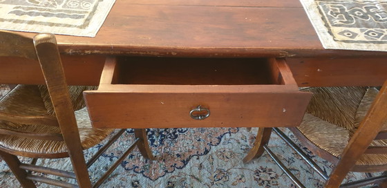 Image 1 of Antique cherry wood table