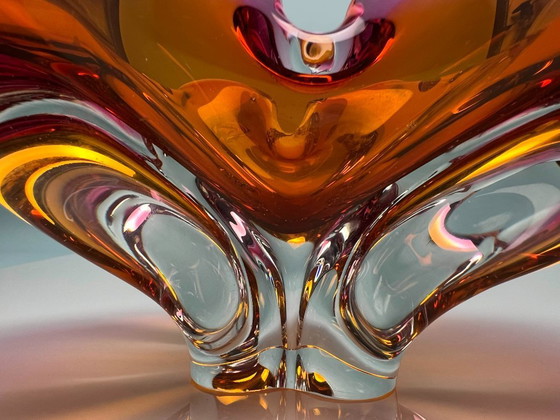 Image 1 of Vetro artistico d'epoca di Josef Hospodka per la vetreria Chribska, 1970er