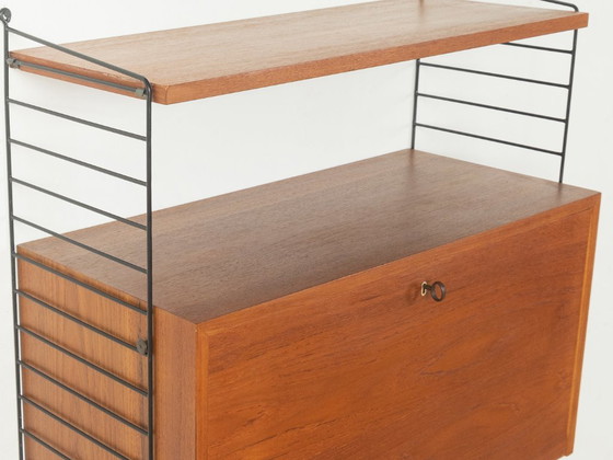 1950s Wall Shelf, Nils Strinning – Wall cabinet, Metal, Wood (photo 8 of 10)