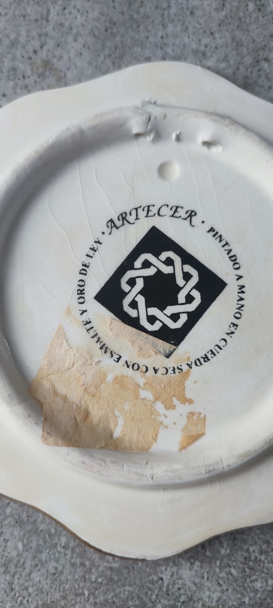 Image 1 of ARTECER Cuerda Seca wall decoration, 18 carat gold
