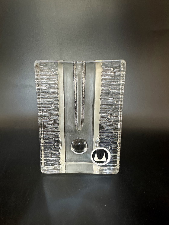 Image 1 of Walther Glass Solifleur Block Vase On Art