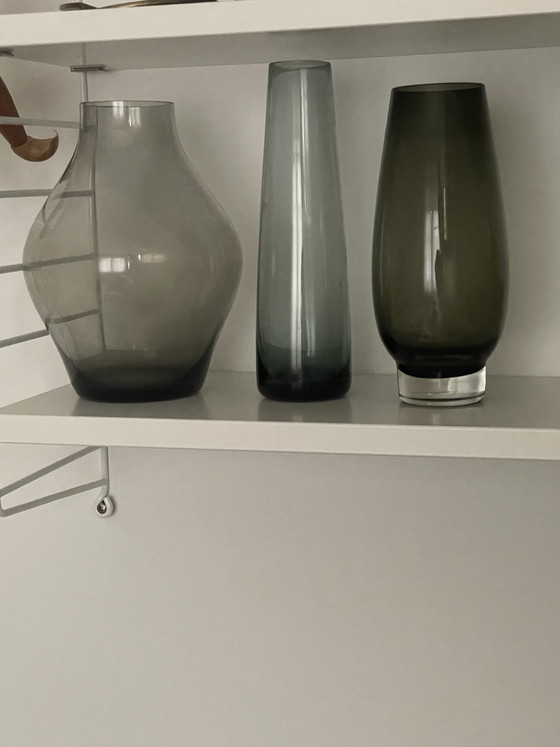 Image 1 of Set of 3 WMF tourmaline vases – Design Wilhelm Wagenfeld – Mid Century 50s
