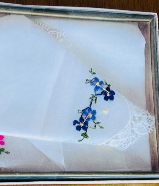 Image 1 of Set stoffen zakdoeken