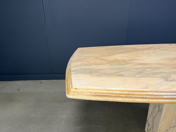 Image 1 of Vintage marmeren eettafel, jaren 70