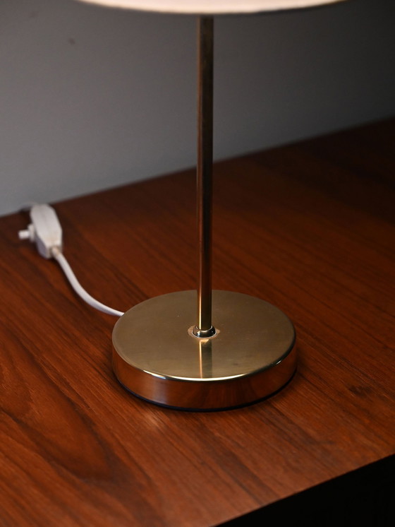 Image 1 of Paar Scandinavische koperen nachtlampjes