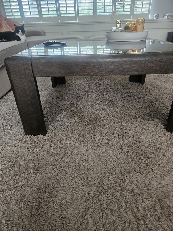 Beautiful Rolf Benz Coffee Table Fossil Marble from 1977 – Stone, Wood (photo 5 of 15)
