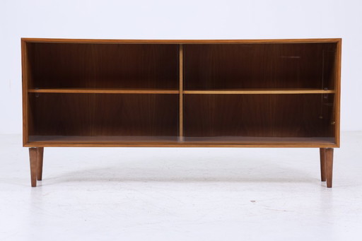 Vintage glass sideboard 60s | Platon series by Lothar Wegner - Mid - Century showcase wood design 4/4 #05-36