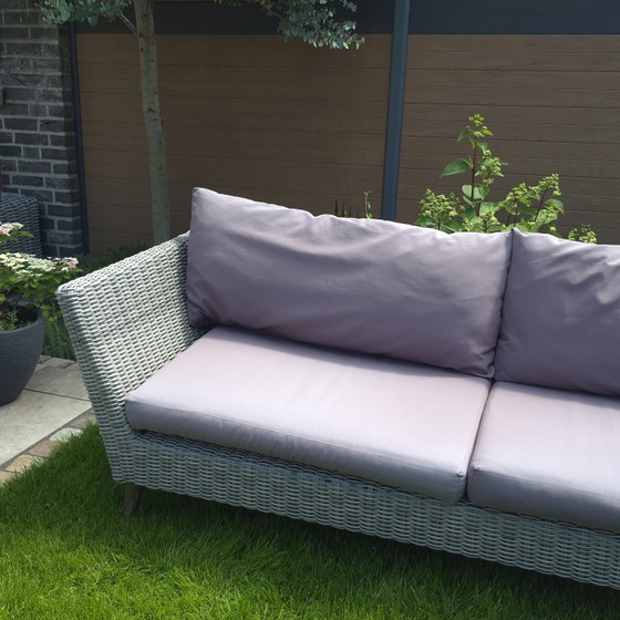 Image 1 of Tuinbank en -tafel van polyrattan