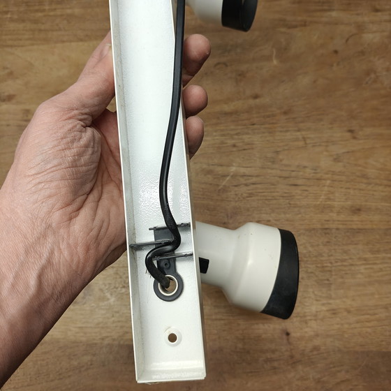 Image 1 of Vintage double spotlight – 70s/80s – white/black