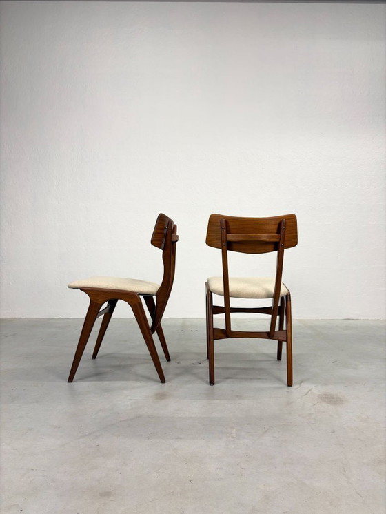 Image 1 of Set Mid-Century Eetkamerstoelen van Topform