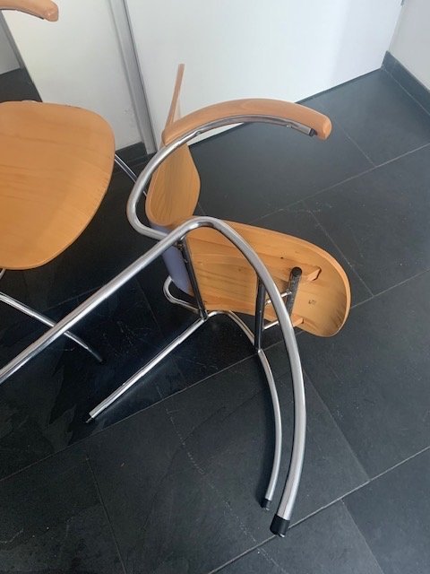 Image 1 of Sedie a farfalla con schienale blu