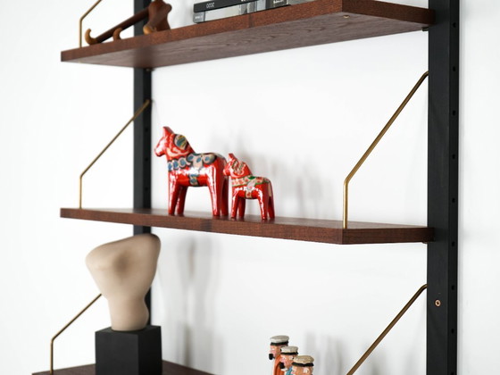 Image 1 of Teak wall unit, Danish design, 1960s, production: Denmark