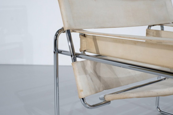 Image 1 of Sillón "B3 Wassily" en tela de Marcel Breuer para Gavina, 1925.
