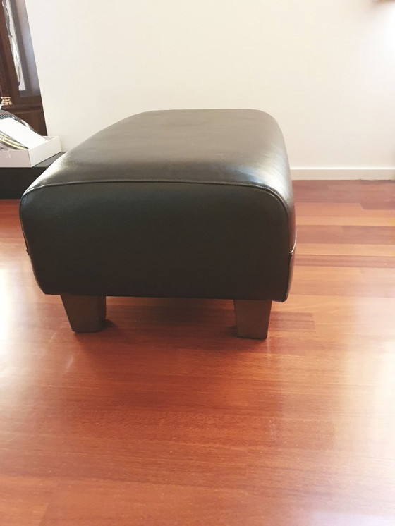 Image 1 of Leather Hocker large (rectangular)