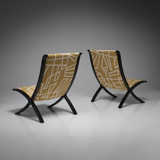 Image 1 of AX fauteuil van Peter Hvidt en Orla Mølgaard Nielsen voor Fritz Hansen, set van 2