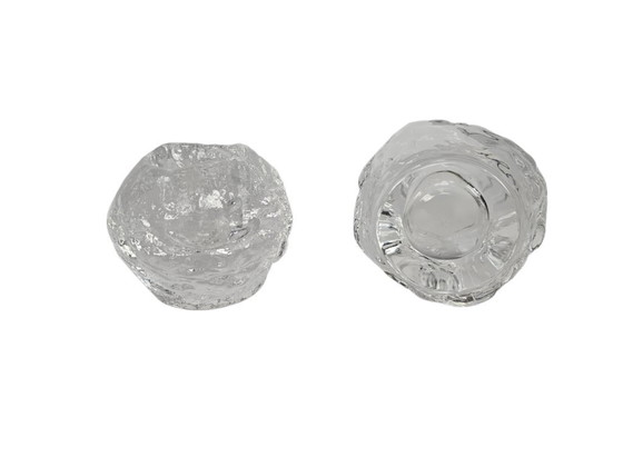 Image 1 of Iittala - design Markku Salo - model Nappi - candlestick - transparent - 1998