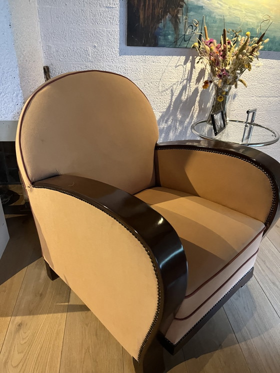 Image 1 of 2x grote art deco fauteuils