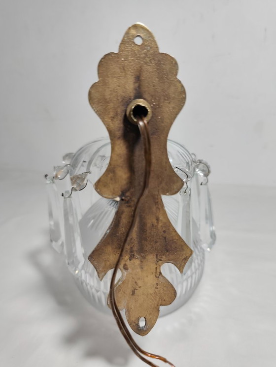 Image 1 of Glass wall sconce. Spain, 1950s.