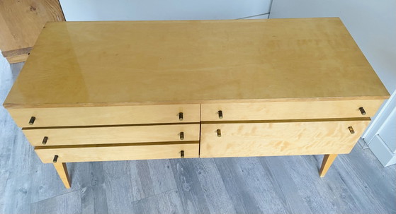 Sideboard | Side Table from the 1960s – Wood, Brass (photo 4 of 6)