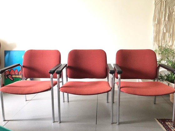 Image 1 of Trio sala d'attesa vintage in stile Gispen 3 poltrone