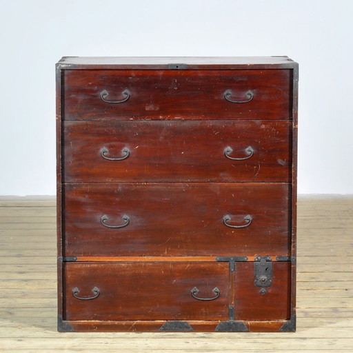 Cassettiera giapponese Tansu, circa 1890 – ladekasten, Iron, Wood (photo 2 of 14)