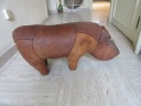 Vintage Leather Rhinocerus sold as is