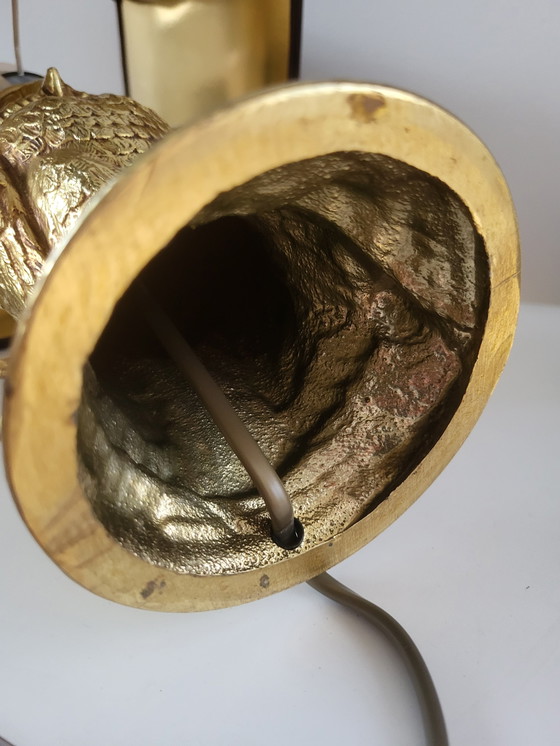 Image 1 of Vintage Uilenlamp Deknudt, L&L WMC – Loevsky & Loevsky, Gesigneerd