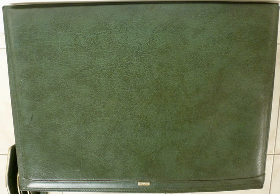 Image 1 of Set da ufficio/scrivania vintage in pelle da 4 pezzi.