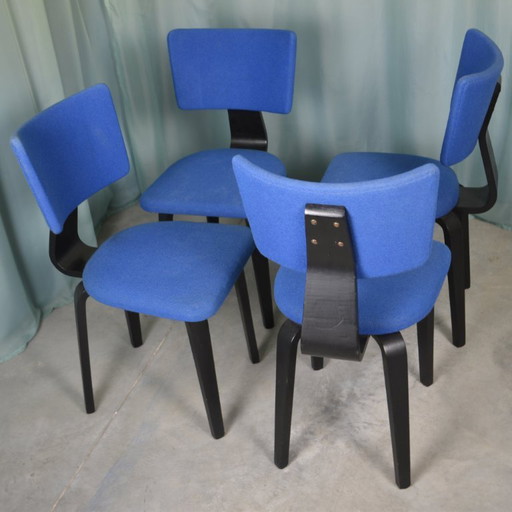 4 sillas de comedor de madera contrachapada