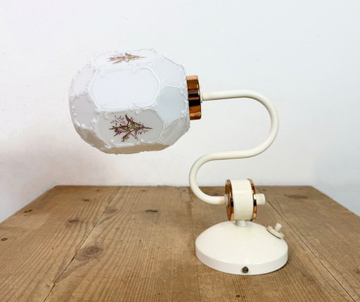 Vintage Wall Light with Milk Glass from Drukov, 1960s