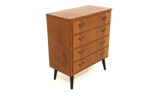 Scandinavische teakhouten ladekast, Zweden, 1950