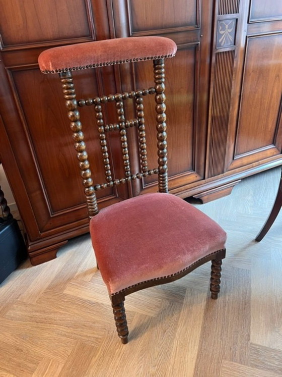 Antique solid wood prayer chair – Chairs and lounge chairs, Velvet (photo 7 of 10)