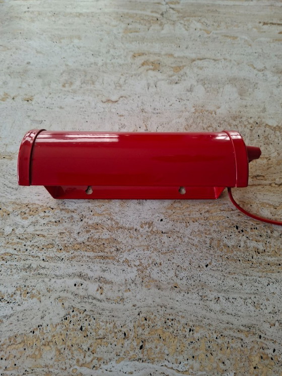 Applique rossa Vintage Happylight, anni '80, Metallo, Rosso, Modern (foto 9 di 13)