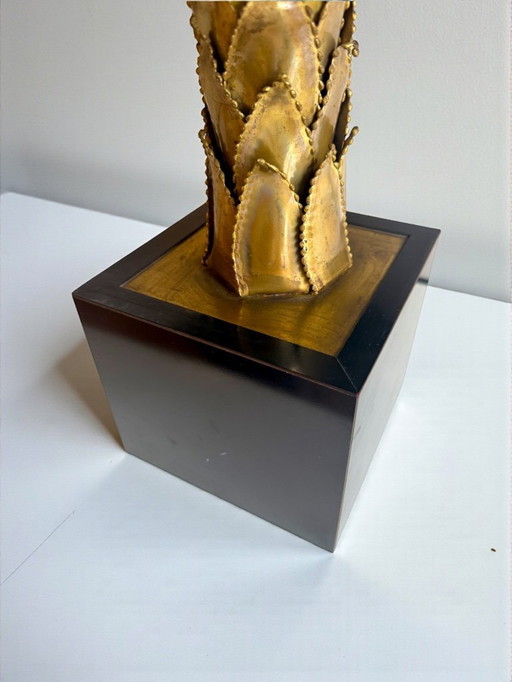 Lampada Palm Tree di Christian Techoueyres per Maison Jansen, 65 cm, anni '70