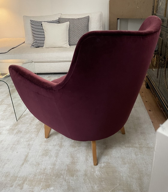 Image 1 of Armchair burgundy/purple