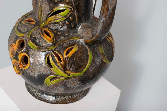 Vintage Walter Gerhards keramische tafellamp – West Germany, jaren 60/70 – Tafellampen, Ceramic (photo 6 of 7)