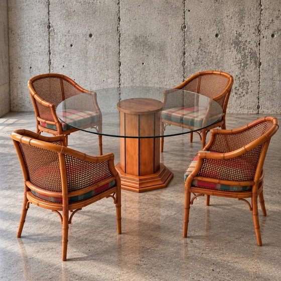 Set da pranzo Faux Bamboo / Anni '80 (photo 6 of 6)