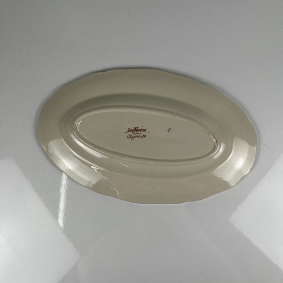 Small Oval Dish "Agreste" Sarreguemines, 20th Century – Crockery, Ceramic (photo 5 of 6)